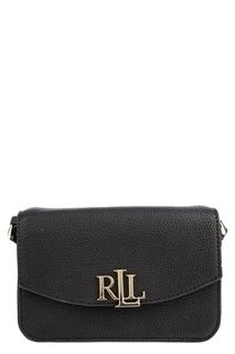 Кожаный клатч с монограммой бренда Lauren Ralph Lauren