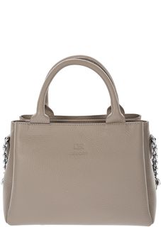 Коричневая кожаная сумка с тремя отделами Deboro