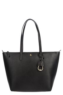 Черная сумка с длинными ручками Lauren Ralph Lauren