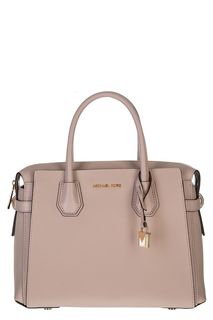Кожаная сумка со съемным плечевым ремнем Mercer Michael Michael Kors