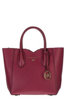 Сумка из зерненой кожи в форме трапеции Mae Michael Michael Kors