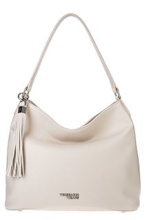 Сумка молочного цвета с длинной ручкой Trussardi Jeans