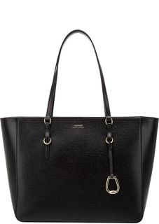 Вместительная кожаная сумка с длинными ручками Lauren Ralph Lauren