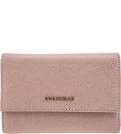 Кожаный кошелек с отделением для мелочи Metallic Saffiano Coccinelle