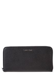 Кошелек черного цвета на молнии Calvin Klein Jeans