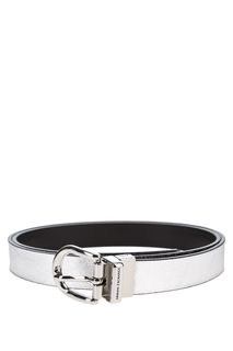 Двусторонний кожаный ремень с чехлом для хранения Armani Exchange