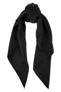 Черный шелковый платок Karl Lagerfeld
