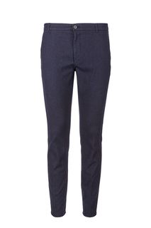 Синие хлопковые брюки Hugo Boss