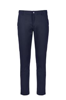 Хлопковые брюки чиносы синего цвета Calvin Klein Jeans