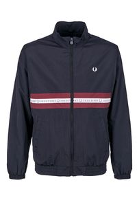 Темно-синяя ветровка с логотипом бренда Fred Perry