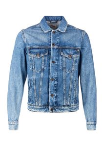 Синяя куртка из денима на болтах Pepe Jeans