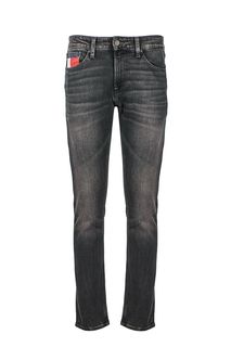 Серые джинсы с заломами и принтом Scanton Heritage Tommy Jeans