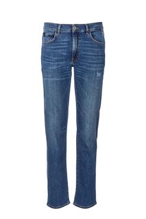 Джинсы с заломами и потертостями 380 Icon Trussardi Jeans