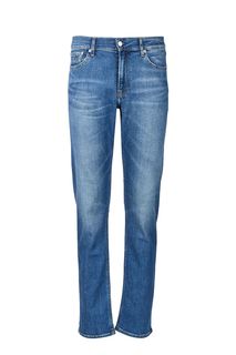 Синие джинсы с заломами и потертостями CKJ 035 Calvin Klein Jeans