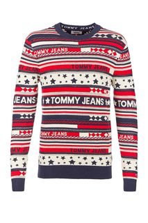 Разноцветный хлопковый джемпер Tommy Jeans