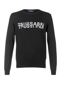 Джемпер из хлопка с логотипом бренда Trussardi Jeans