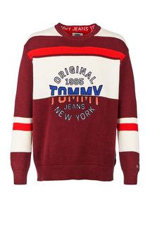 Хлопковый свитер с контрастными вставками Tommy Jeans