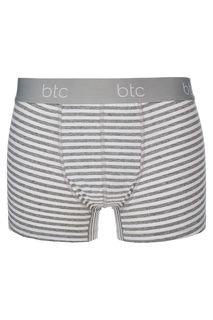 Хлопковые трусы-боксеры серого цвета btc