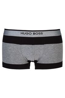 Серые хлопковые трусы-боксеры Hugo Boss