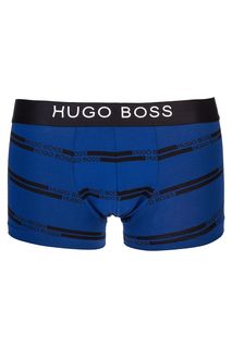 Хлопковые трусы-боксеры с логотипом бренда Hugo Boss