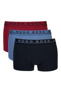 Комплект из трех хлопковых трусов-боксеров Hugo Boss