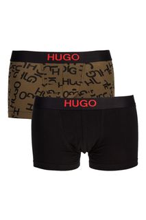 Комплект из двух хлопковых трусов-боксеров Hugo Boss