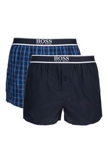 Комплект из двух синих трусов-шорт Hugo Boss