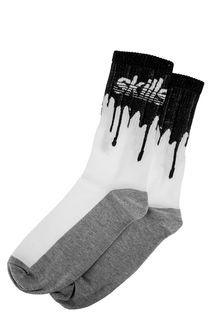 Хлопковые носки с логотипом бренда Skills