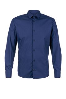 Рубашка из хлопка синего цвета btc