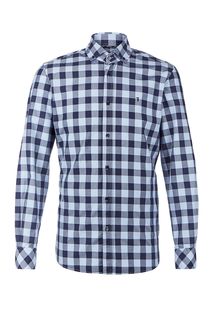 Рубашка в клетку с воротником button-down Trussardi Jeans