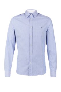 Рубашка из хлопка в тонкую полоску Trussardi Jeans
