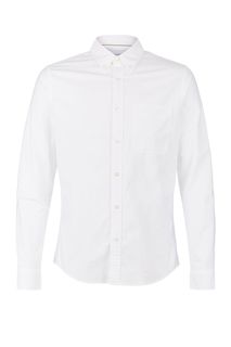 Белая рубашка из хлопка с нагрудным карманом Calvin Klein Jeans