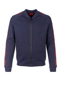 Хлопковая толстовка с логотипом бренда Hugo Boss