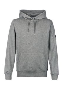 Серая толстовка с капюшоном и карманом-кенгуру Calvin Klein Jeans