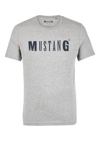 Хлопковая футболка с короткими рукавами Mustang