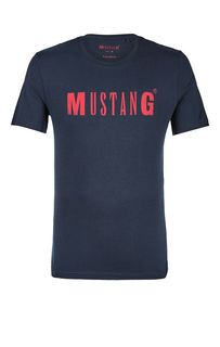 Хлопковая футболка с короткими рукавами Mustang