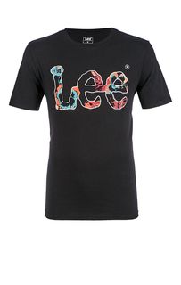 Хлопковая футболка с принтом Lee