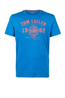 Хлопковая футболка с принтом Tom Tailor
