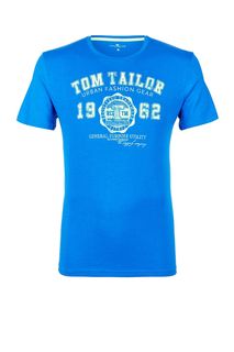 Хлопковая футболка с принтом Tom Tailor