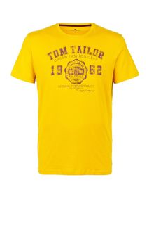 Хлопковая футболка с принтом Tom Tailor