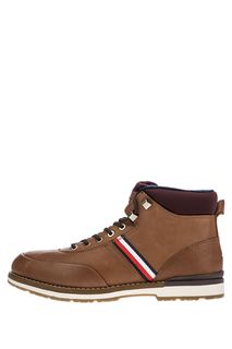 Коричневые ботинки из натуральной кожи Tommy Hilfiger