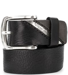 Однотонный кожаный ремень Diesel