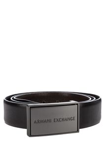 Двусторонний кожаный ремень с чехлом для хранения Armani Exchange