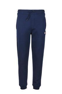 Синие хлопковые брюки с нашивкой Tommy Jeans