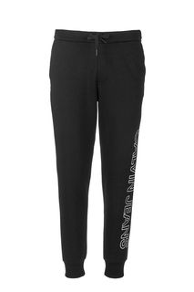 Черные брюки джоггеры с логотипом бренда Calvin Klein Jeans