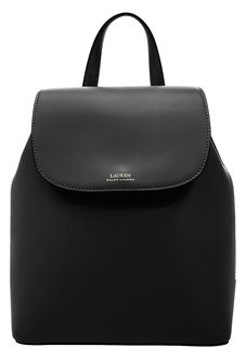 Кожаный рюкзак с откидным клапаном Lauren Ralph Lauren