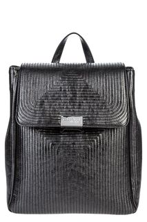 Серебристый стеганый рюкзак Trussardi Jeans