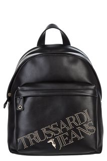 Черный рюкзак с широкими лямками Trussardi Jeans