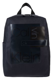 Синий текстильный рюкзак с принтом Calvin Klein Jeans
