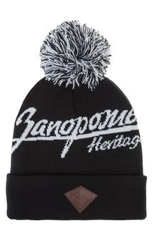 Черная шапка с логотипом бренда Запорожец Heritage